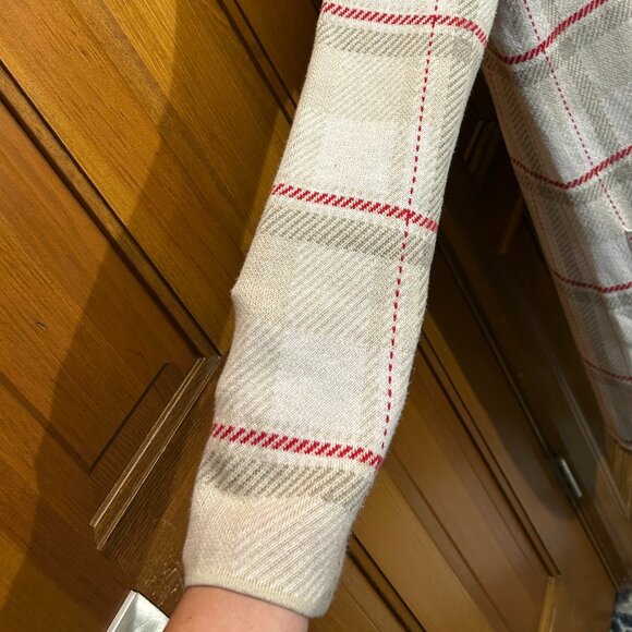 LANDS' END Women's Lofty Coatigan - Birdseye Jacquard - Worn Once - Picture 4 of 12